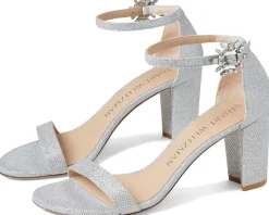 Women's Stuart Weitzman Nearlynude Crystal Nova Sandal