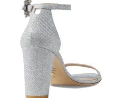 Women's Stuart Weitzman Nearlynude Crystal Nova Sandal