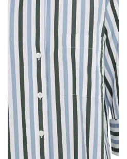 Y Neck Shirt With Adjustable Sleeve