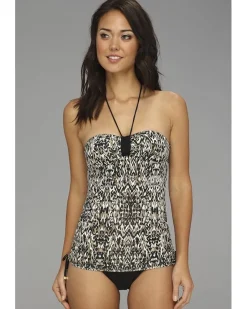 Zara Shirred Bandeau Tankini