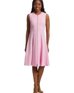 Zipper Front Aline Dress