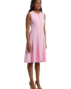 Zipper Front Aline Dress